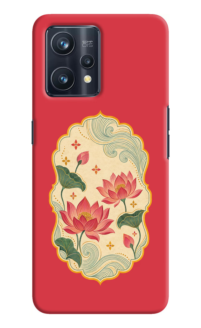 Pink Lotus Realme 9 Pro+ 5G Hard Case Back Cover by Casekaro
