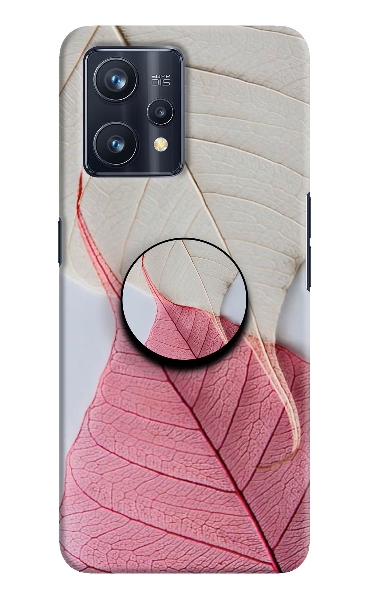 White Pink Leaf Realme 9 Pro+ 5G Pop Case by Casekaro