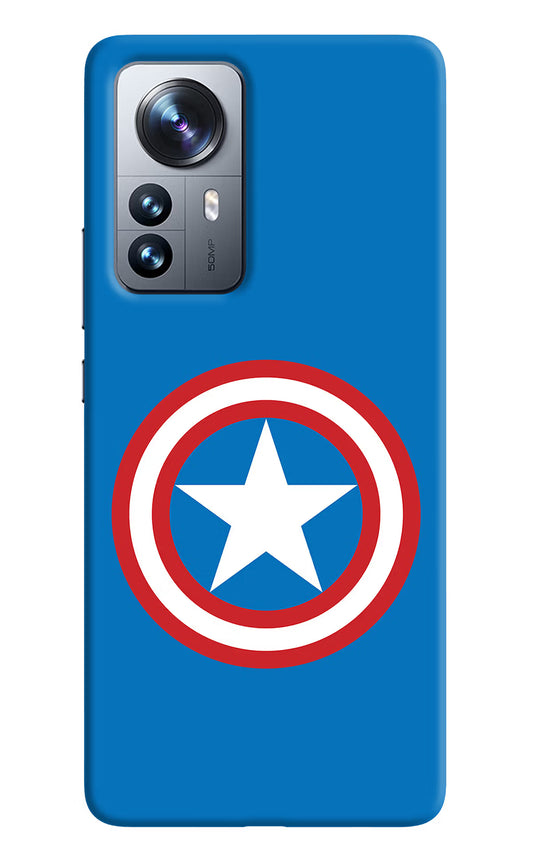 Captain America Logo Mi 12 Pro 5G Back Cover