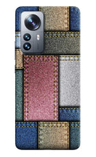 Multicolor Jeans Mi 12 Pro 5G Hard Case Back Cover by Casekaro