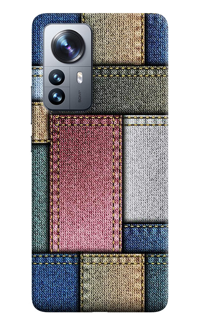 Multicolor Jeans Mi 12 Pro 5G Hard Case Back Cover by Casekaro