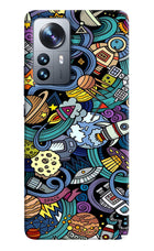 Space Abstract Mi 12 Pro 5G Hard Case Back Cover by Casekaro