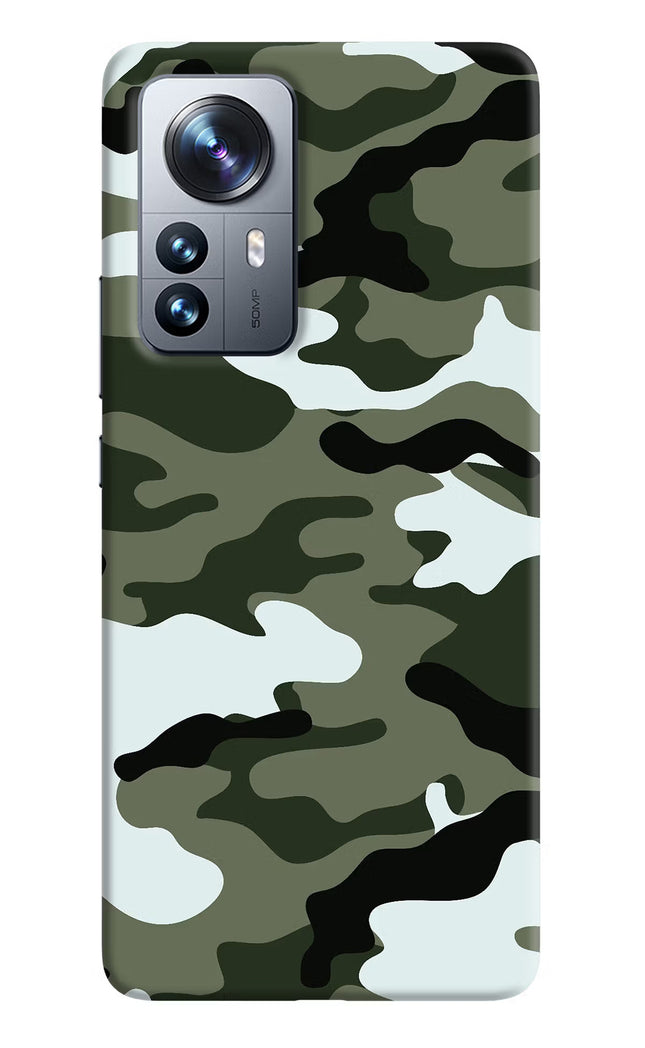 Camouflage Mi 12 Pro 5G Hard Case Back Cover by Casekaro