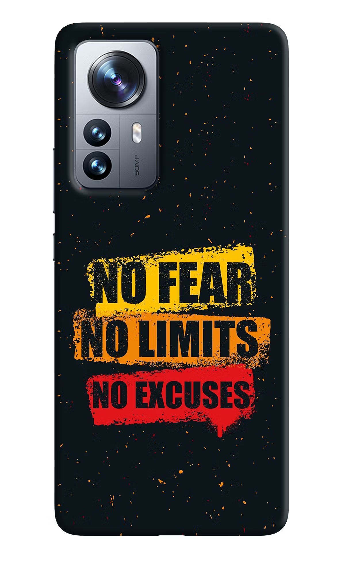 No Fear No Limits No Excuse Mi 12 Pro 5G Back Cover