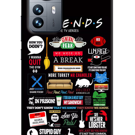 FRIENDS Mi 12 Pro 5G Hard Case Back Cover by Casekaro