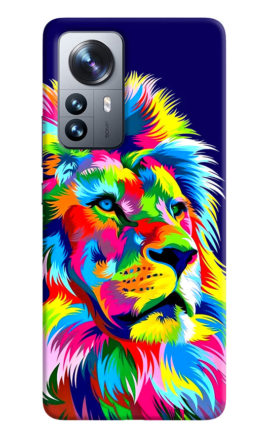 Vector Art Lion Mi 12 Pro 5G Back Cover