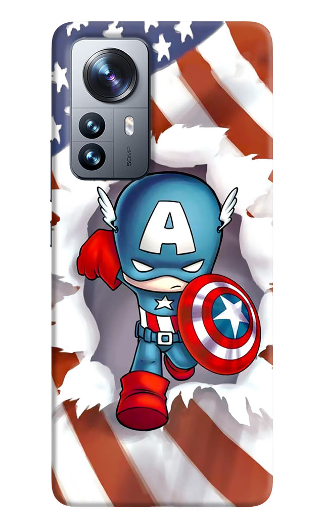 Captain America Mi 12 Pro 5G Hard Case Back Cover by Casekaro