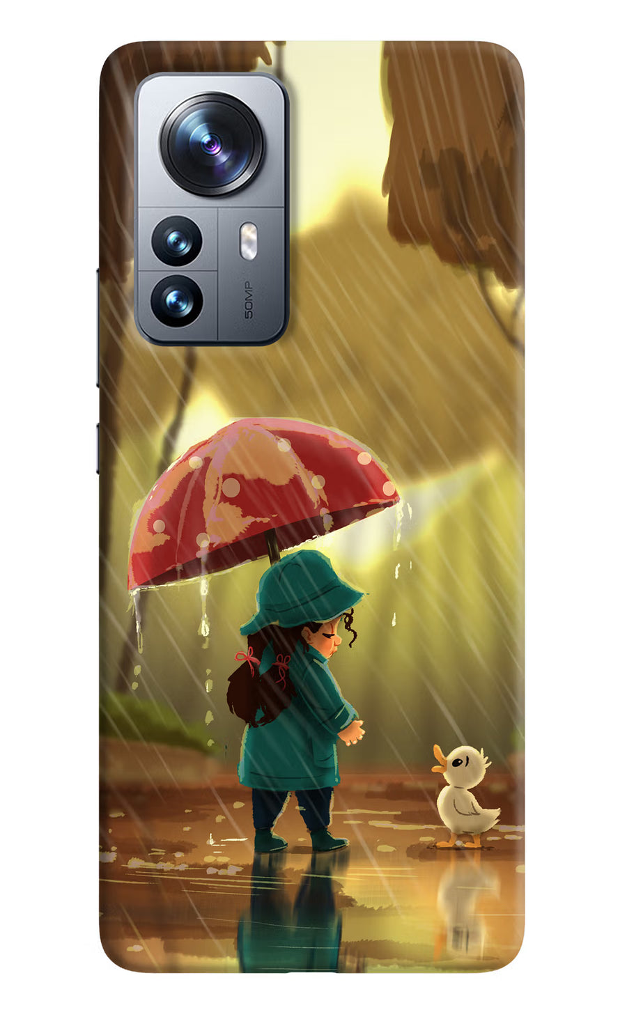 Rainy Day Mi 12 Pro 5G Back Cover, Hard case