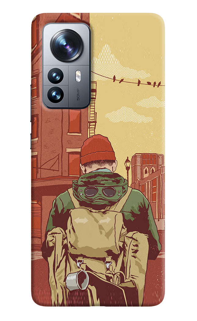 Adventurous Mi 12 Pro 5G Hard Case Back Cover by Casekaro