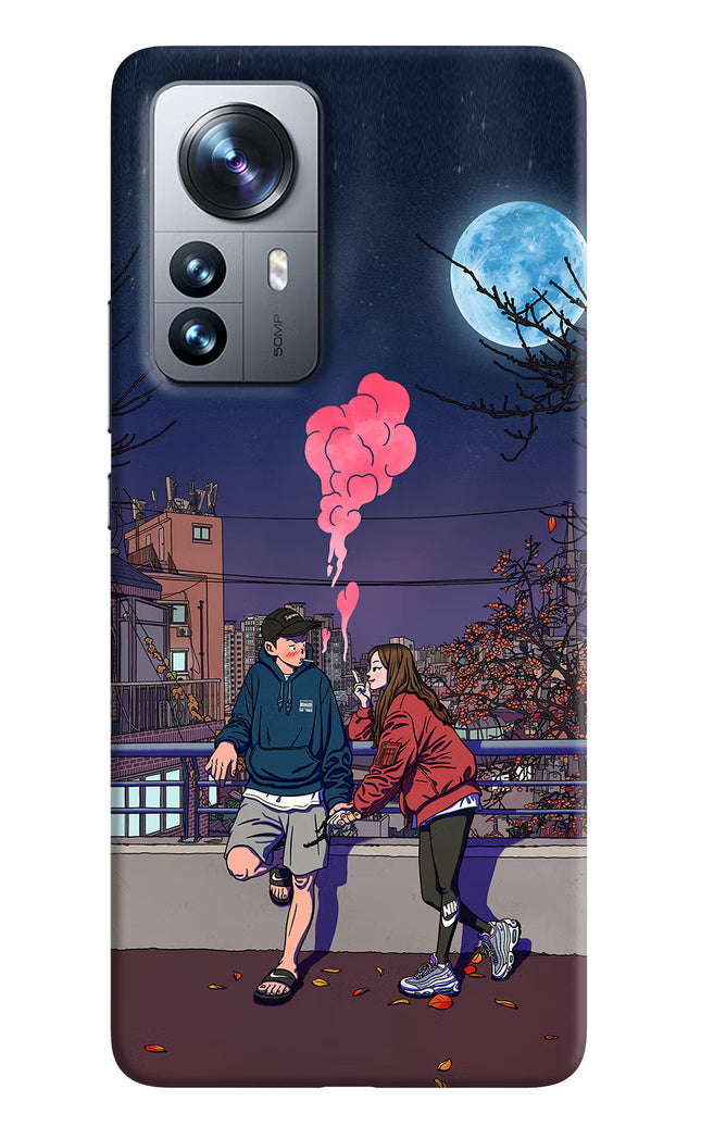 Chilling Couple Mi 12 Pro 5G Hard Case Back Cover by Casekaro