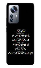FRIENDS Character Mi 12 Pro 5G Hard Case Back Cover by Casekaro