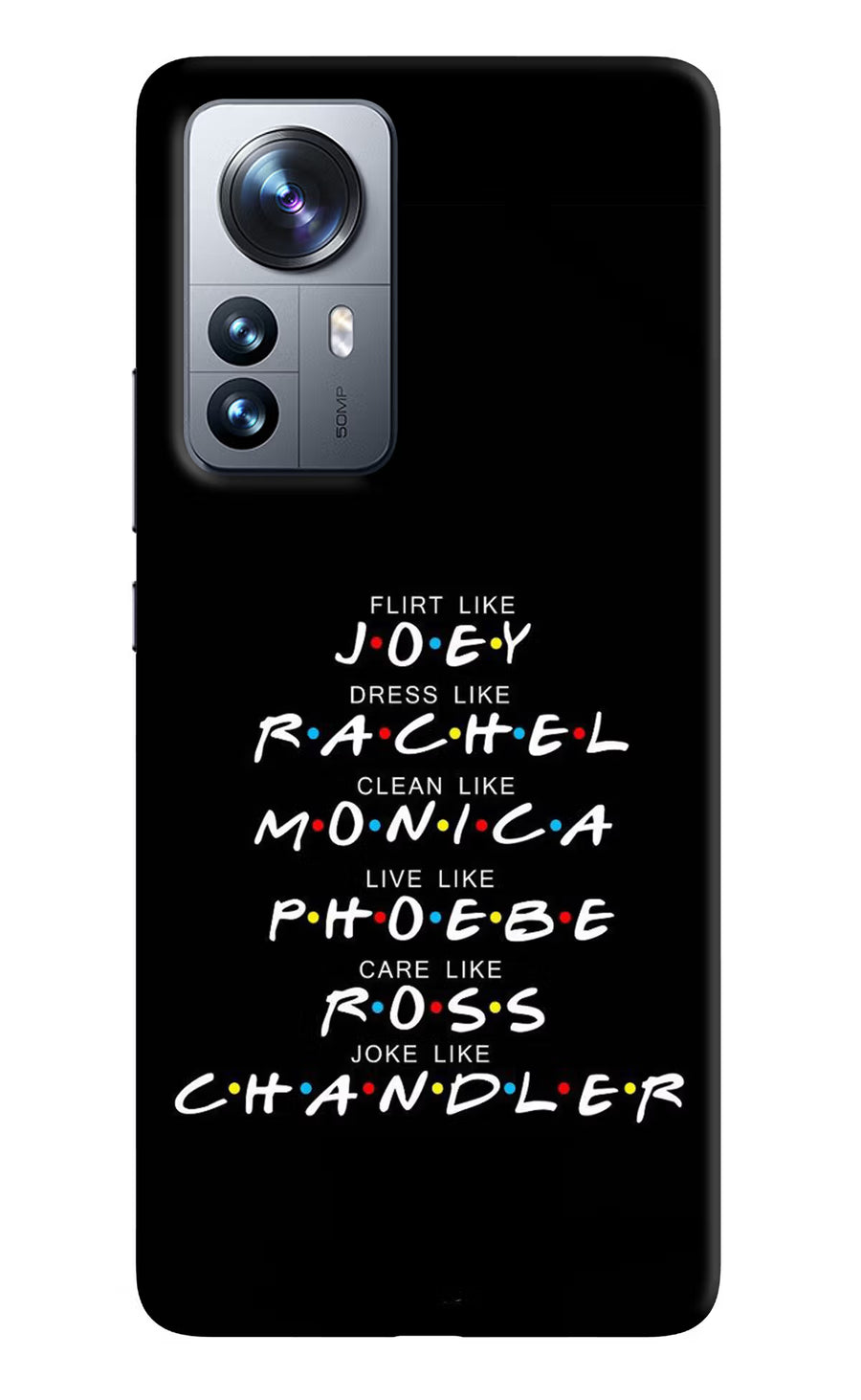 FRIENDS Character Mi 12 Pro 5G Back Cover, Hard case