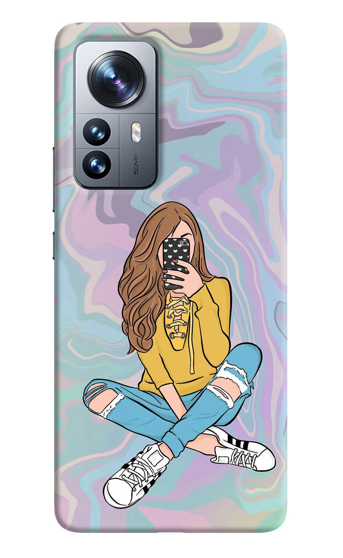 Selfie Girl Mi 12 Pro 5G Hard Case Back Cover by Casekaro