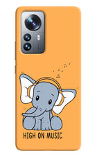 High On Music Mi 12 Pro 5G Hard Case Back Cover by Casekaro