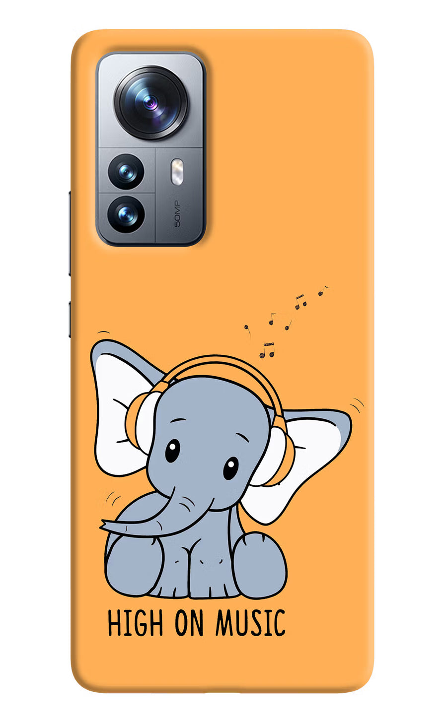 High On Music Mi 12 Pro 5G Back Cover, Hard case