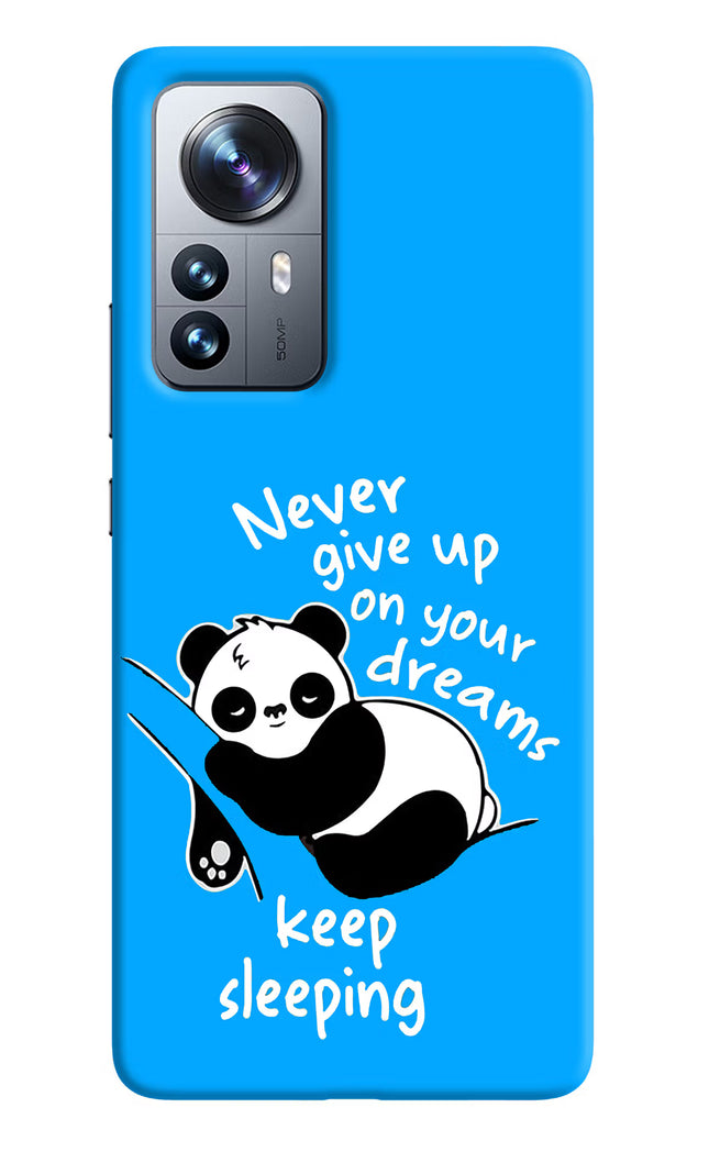Keep Sleeping Mi 12 Pro 5G Hard Case Back Cover by Casekaro