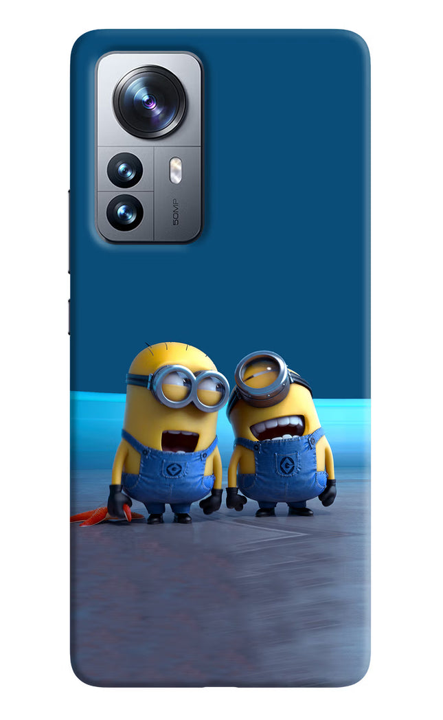 Minion Laughing Mi 12 Pro 5G Hard Case Back Cover by Casekaro