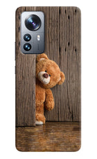 Teddy Wooden Mi 12 Pro 5G Hard Case Back Cover by Casekaro