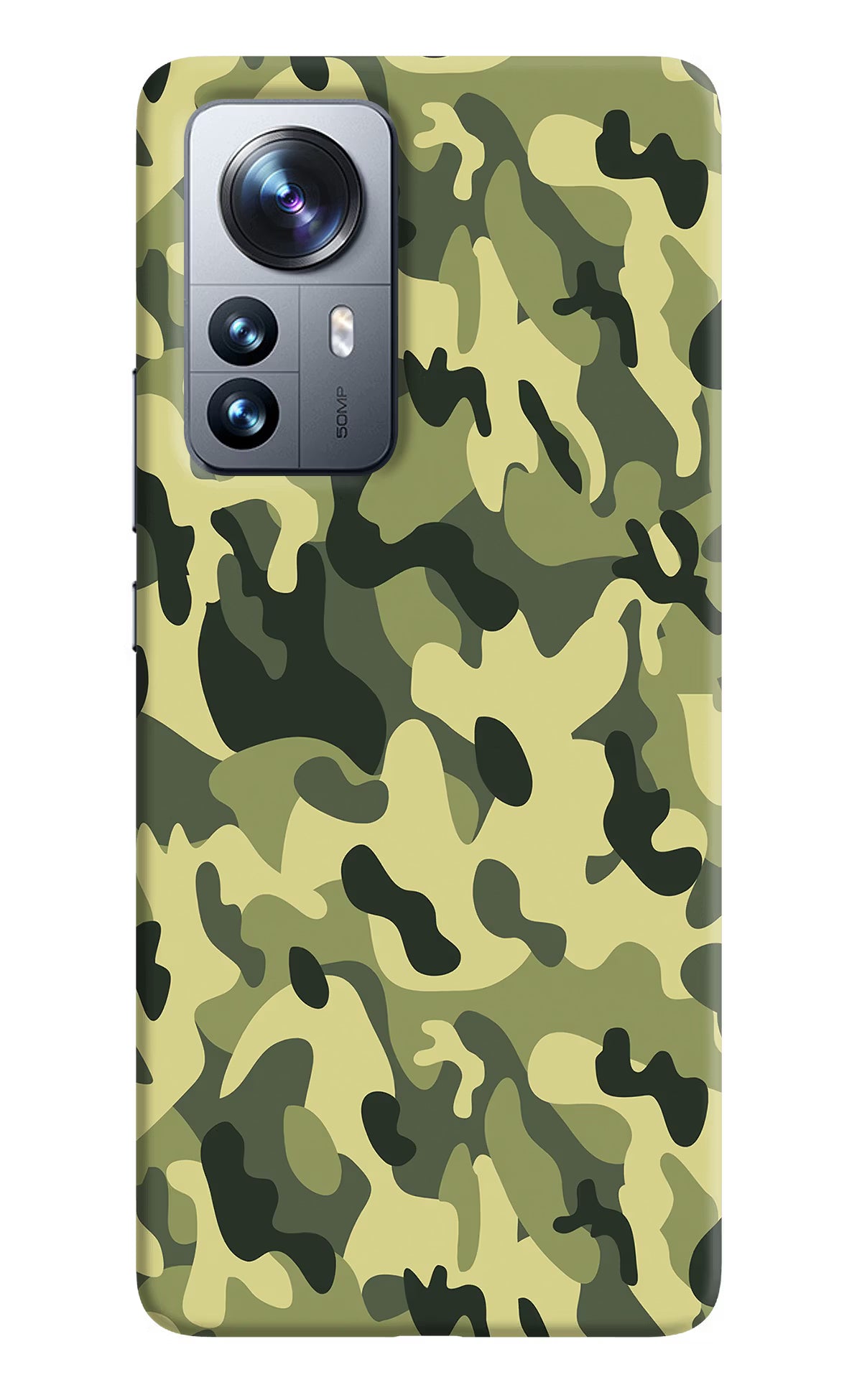 Camouflage Mi 12 Pro 5G Back Cover