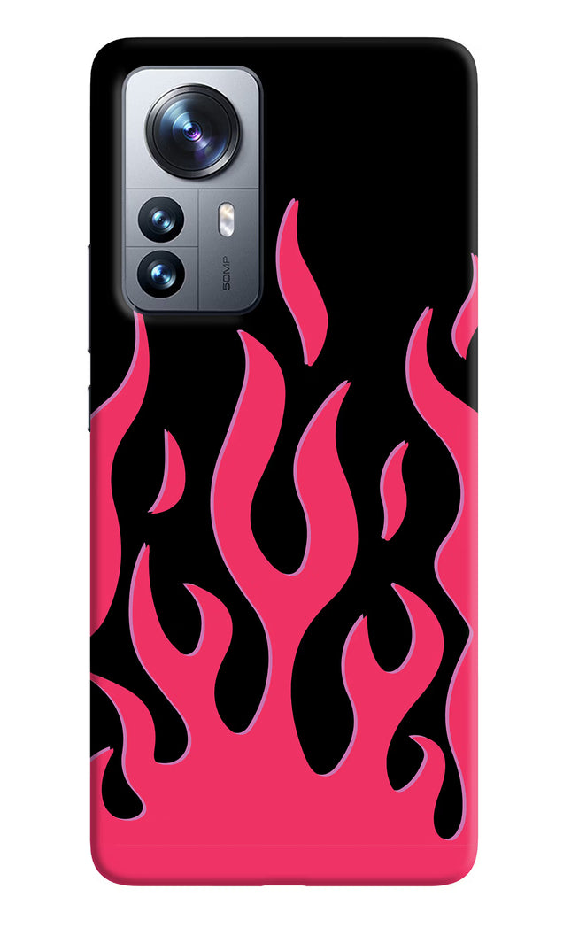 Fire Flames Mi 12 Pro 5G Hard Case Back Cover by Casekaro