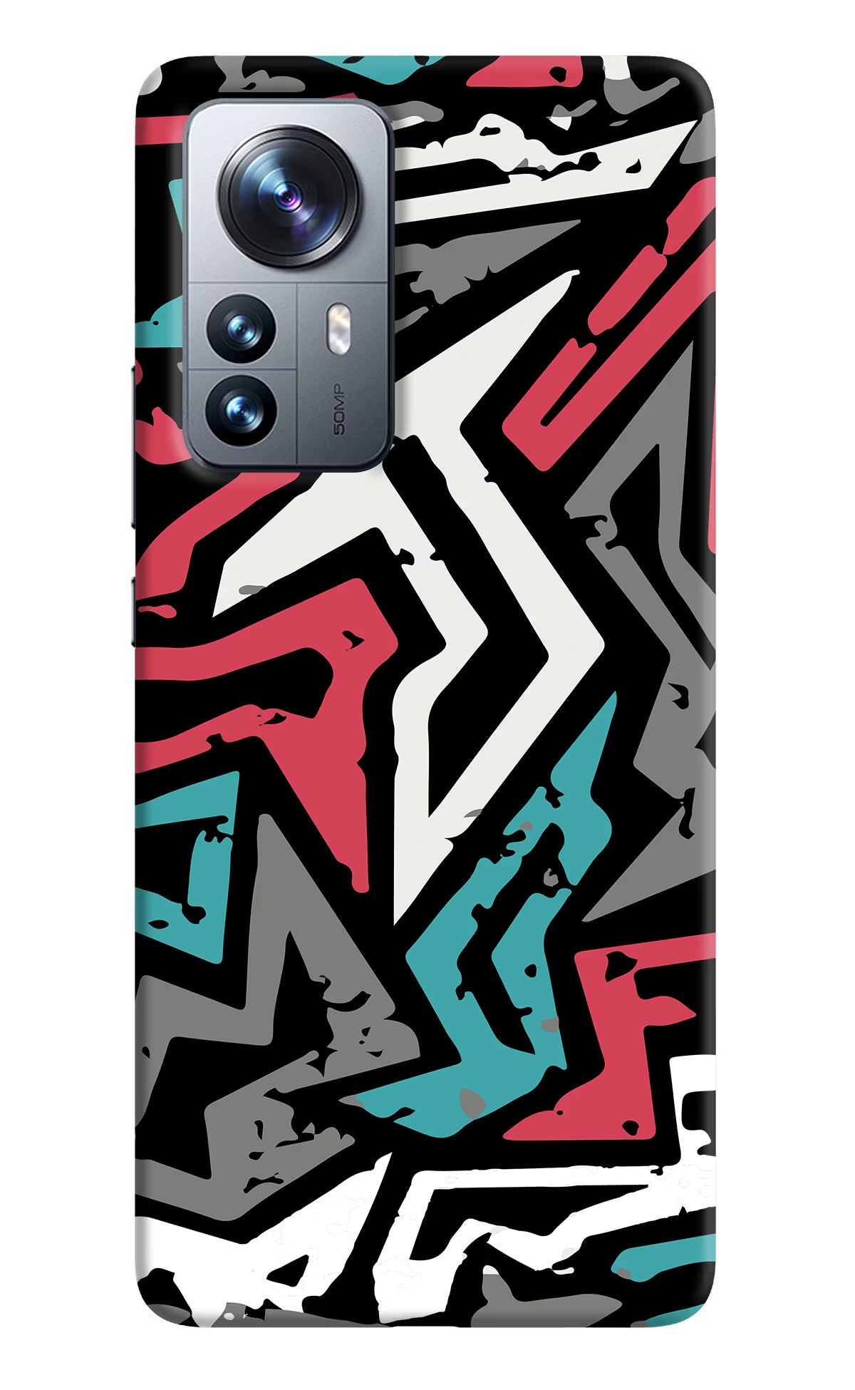 Geometric Graffiti Mi 12 Pro 5G Back Cover