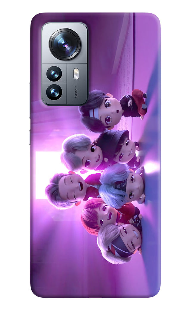 BTS Chibi Mi 12 Pro 5G Hard Case Back Cover by Casekaro