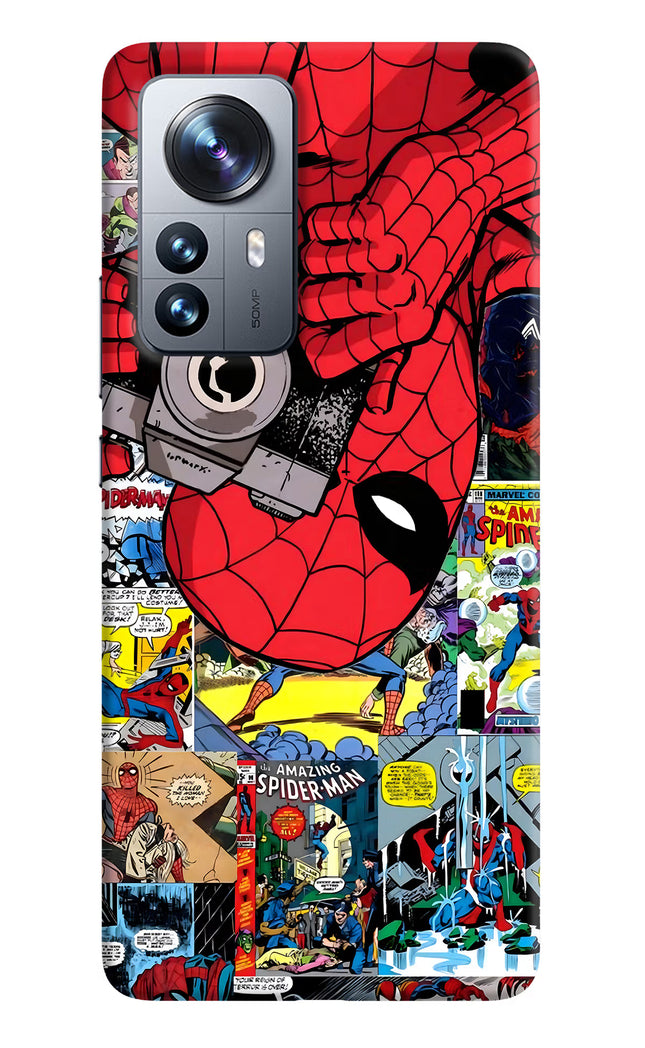 Spider Man Mi 12 Pro 5G Hard Case Back Cover by Casekaro