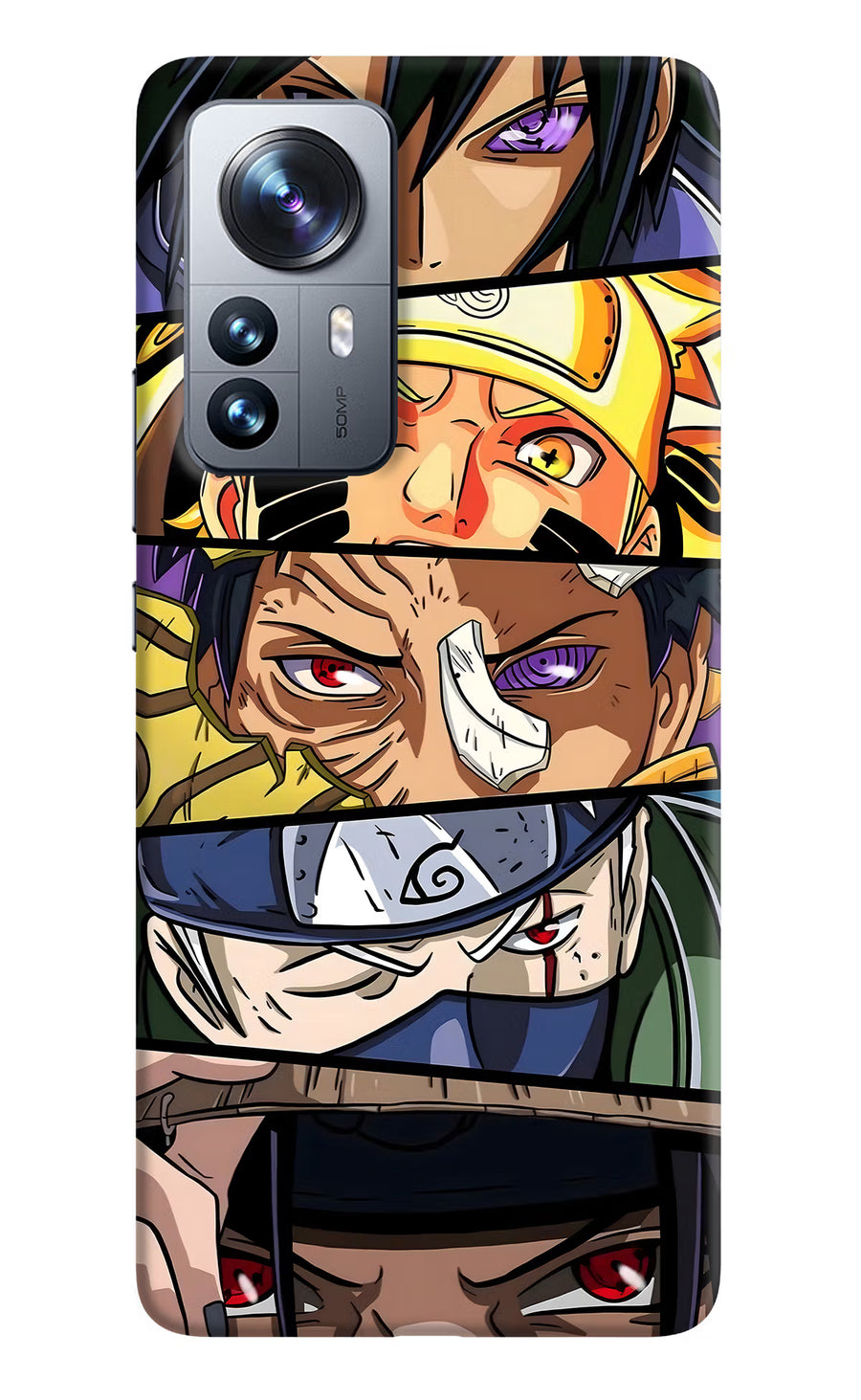 Naruto Character Mi 12 Pro 5G Back Cover, Hard case