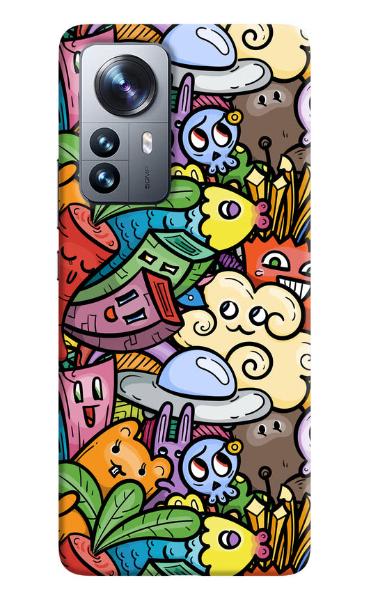 Veggie Doodle Mi 12 Pro 5G Back Cover