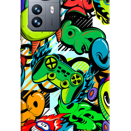 Game Doodle Mi 12 Pro 5G Hard Case Back Cover by Casekaro
