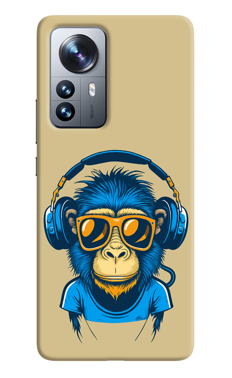 Monkey Headphone Mi 12 Pro 5G Back Cover, Hard case