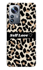 Leopard Print Self Love Mi 12 Pro 5G Hard Case Back Cover by Casekaro