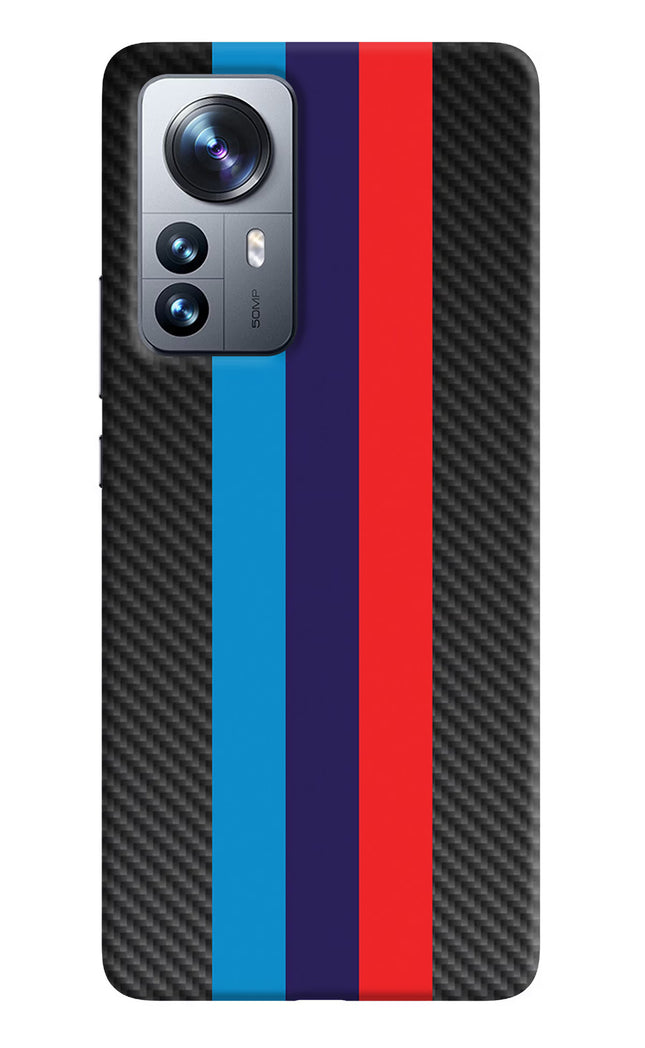 BMW Stripes Pattern Mi 12 Pro 5G Hard Case Back Cover by Casekaro