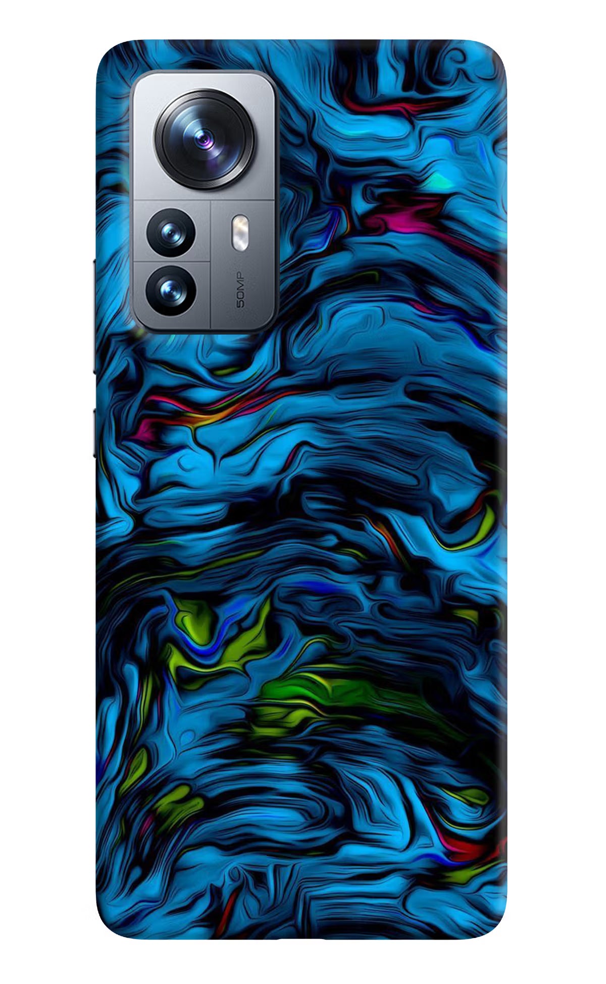 Dark Blue Abstract Mi 12 Pro 5G Back Cover