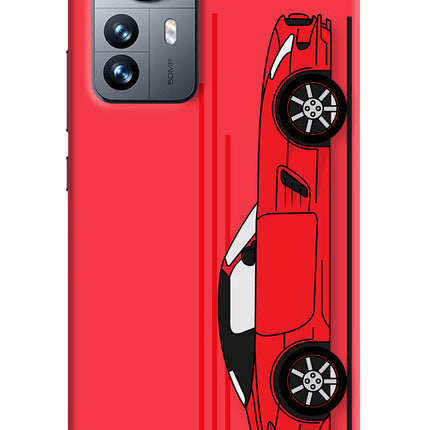 Red Velocity Mi 12 Pro 5G Hard Case Back Cover by Casekaro