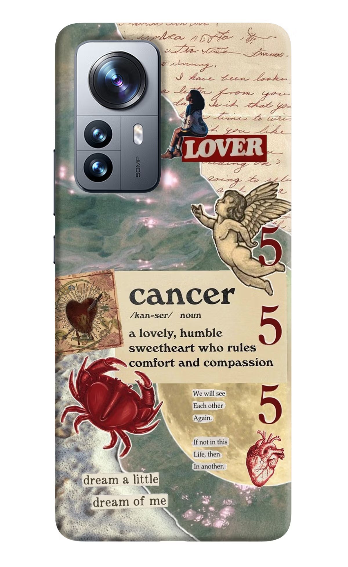Cancer Zodiac Mi 12 Pro 5G Hard Case Back Cover by Casekaro