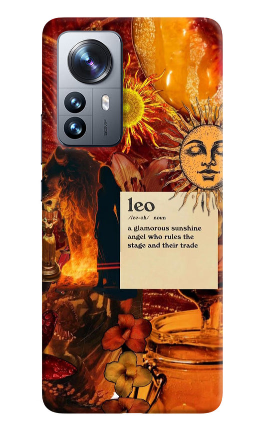 Leo Zodiac Mi 12 Pro 5G Hard Case Back Cover by Casekaro