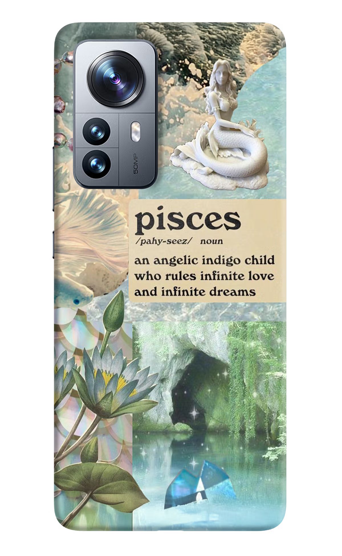 Pisces Zodiac Mi 12 Pro 5G Hard Case Back Cover by Casekaro