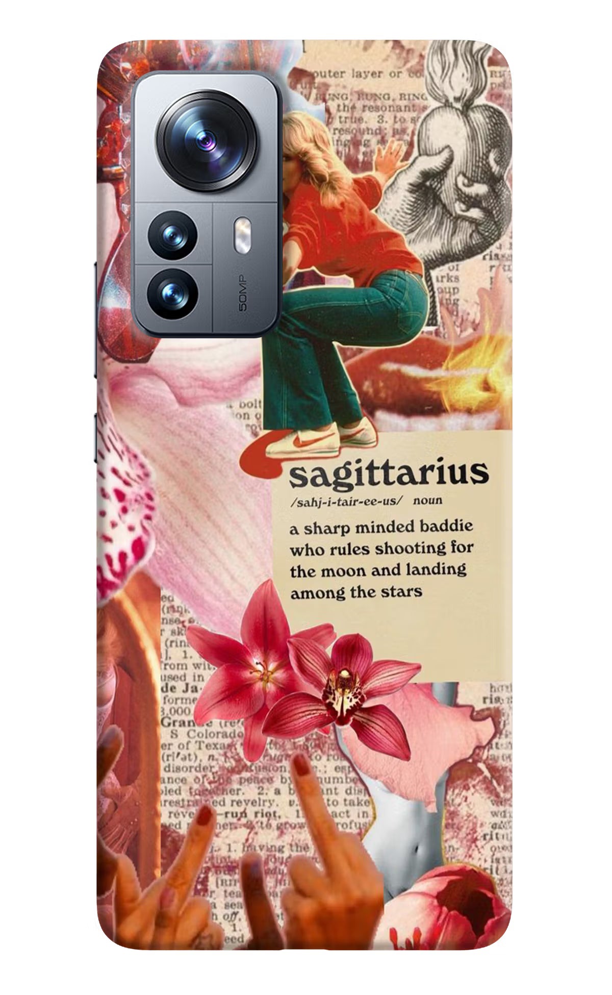 Sagittarius Zodiac Mi 12 Pro 5G Hard Case Back Cover by Casekaro