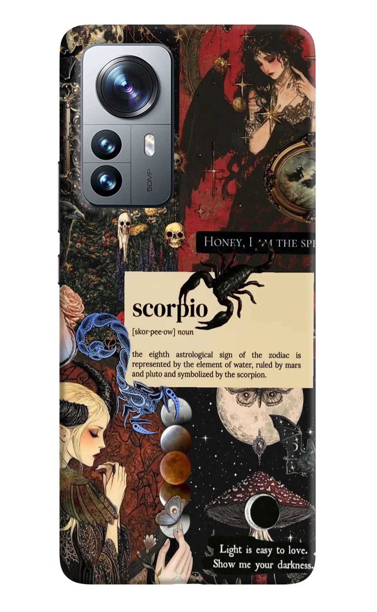 Scorpio Zodiac Mi 12 Pro 5G Hard Case Back Cover by Casekaro