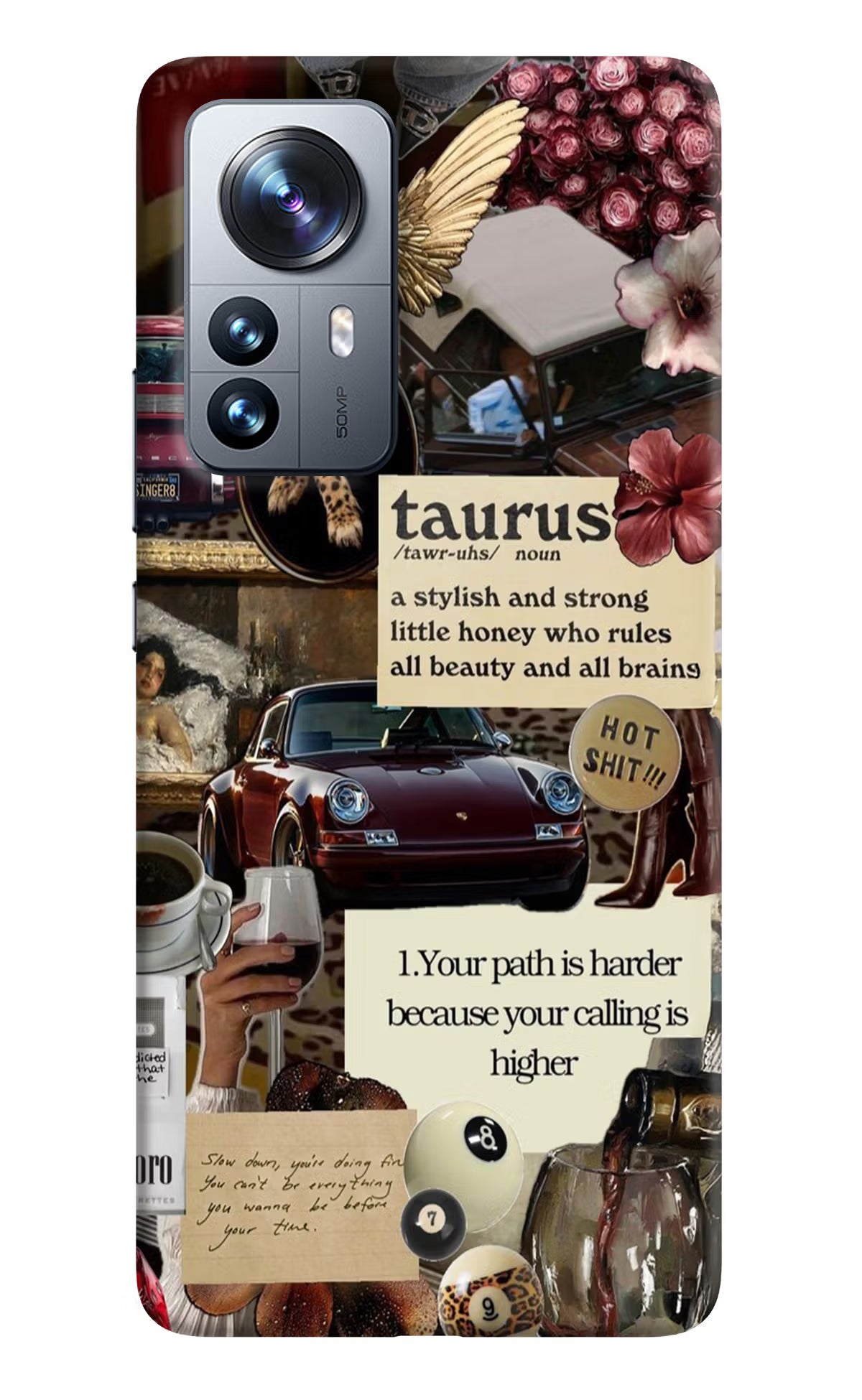 Taurus Zodiac Mi 12 Pro 5G Hard Case Back Cover by Casekaro