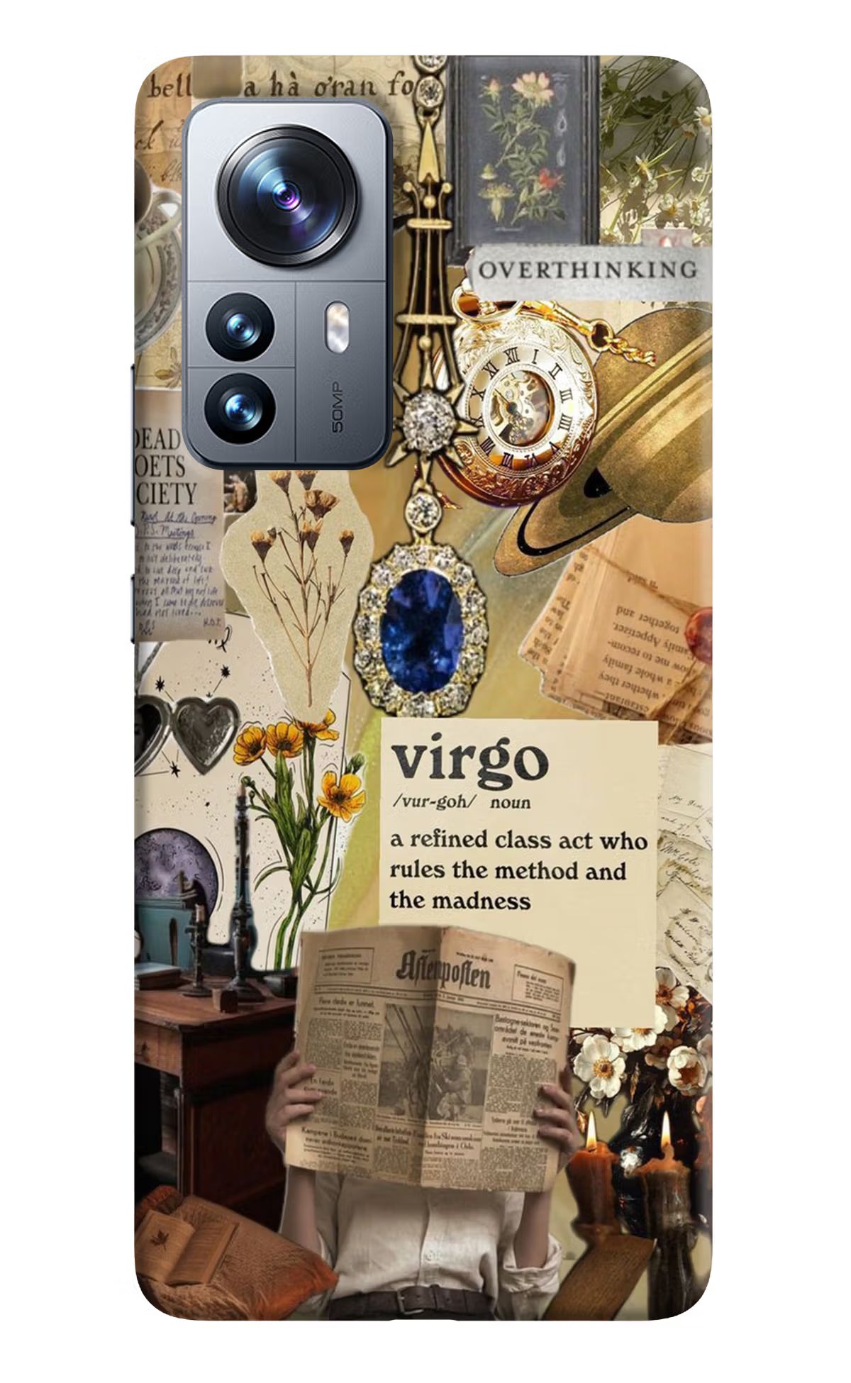 Virgo Zodiac Mi 12 Pro 5G Hard Case Back Cover by Casekaro