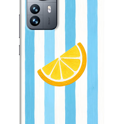 Summer Lemon Mi 12 Pro 5G Hard Case Back Cover by Casekaro