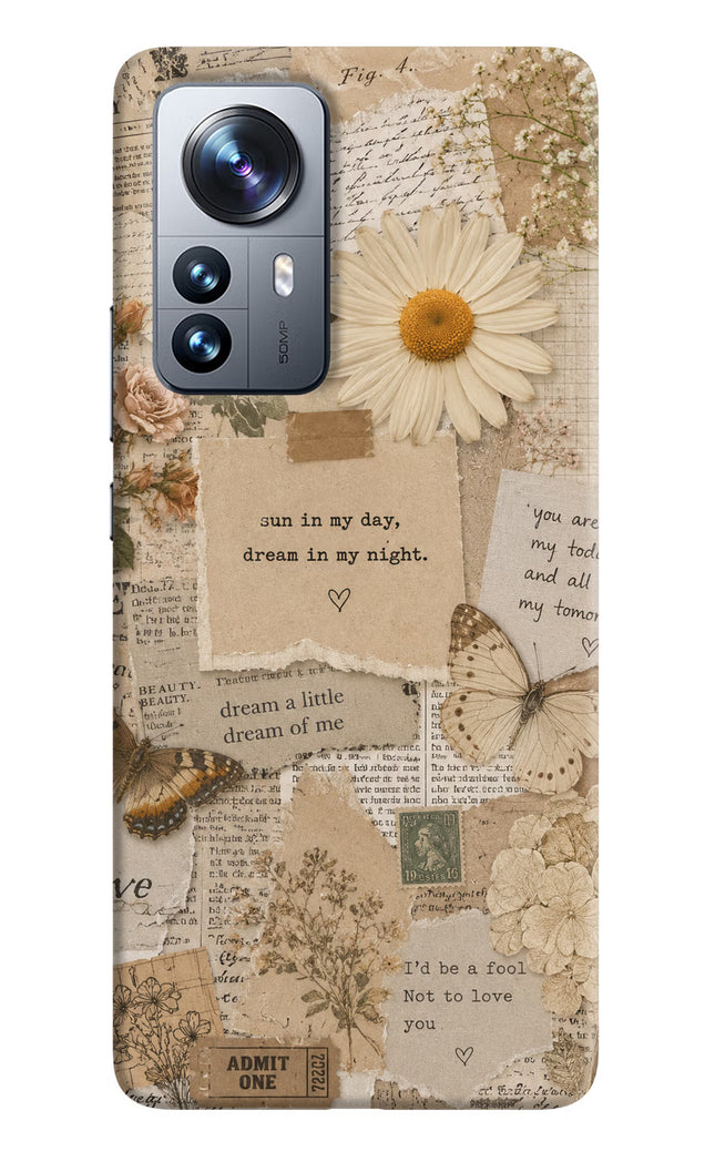 Vintage case Mi 12 Pro 5G Hard Case Back Cover by Casekaro