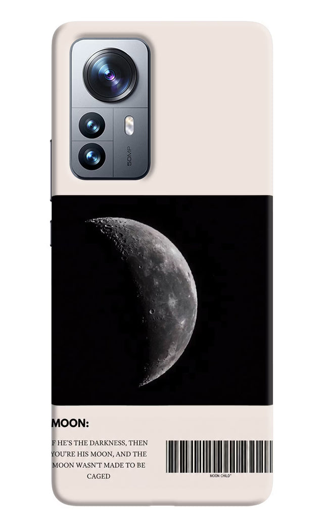 Moon Phase Mi 12 Pro 5G Hard Case Back Cover by Casekaro