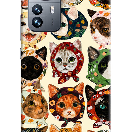 Cool Cat Mi 12 Pro 5G Hard Case Back Cover by Casekaro
