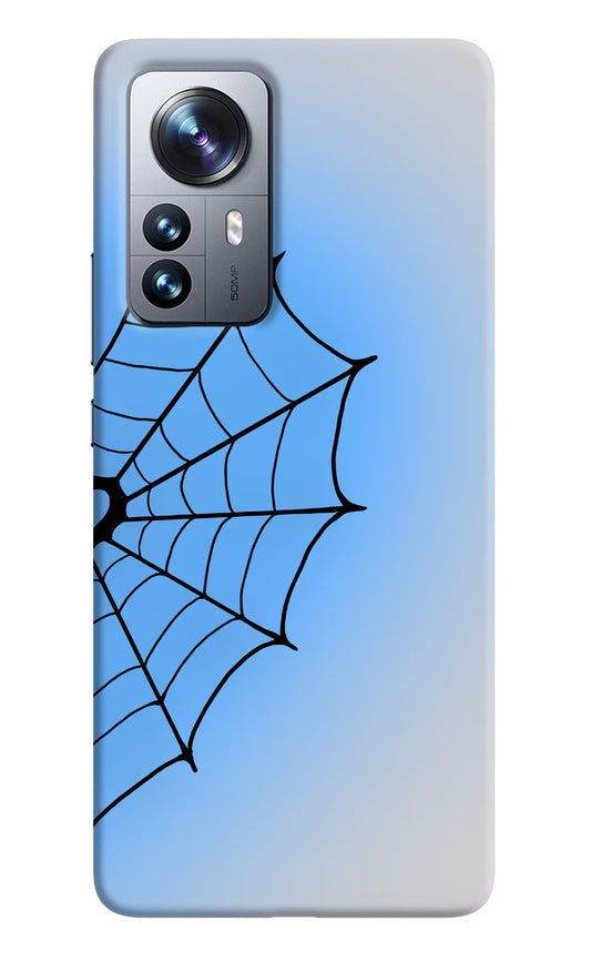 Blue Web Mi 12 Pro 5G Hard Case Back Cover by Casekaro
