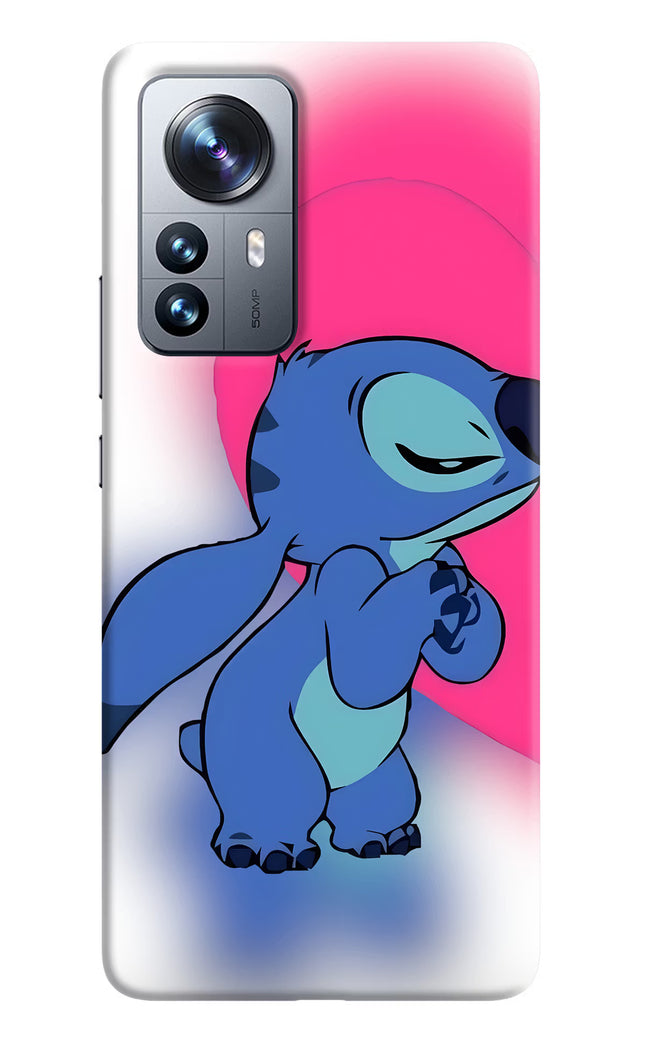 Stitch Hug Mi 12 Pro 5G Hard Case Back Cover by Casekaro