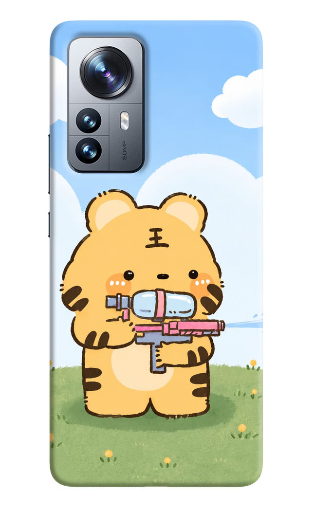Tiger Treat Mi 12 Pro 5G Hard Case Back Cover by Casekaro