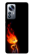 Ember Flame Mi 12 Pro 5G Hard Case Back Cover by Casekaro